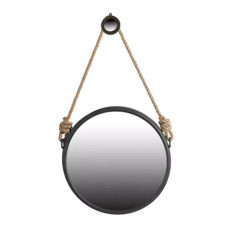 Miroir avec sangle en corde Design contemporain Miroir circulaire