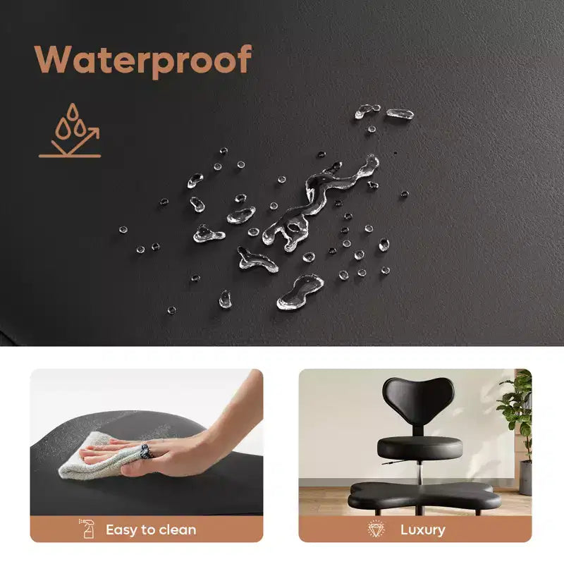 Chaise de bureau ergonomique entrecroisée, chaise de méditation réglable en hauteur