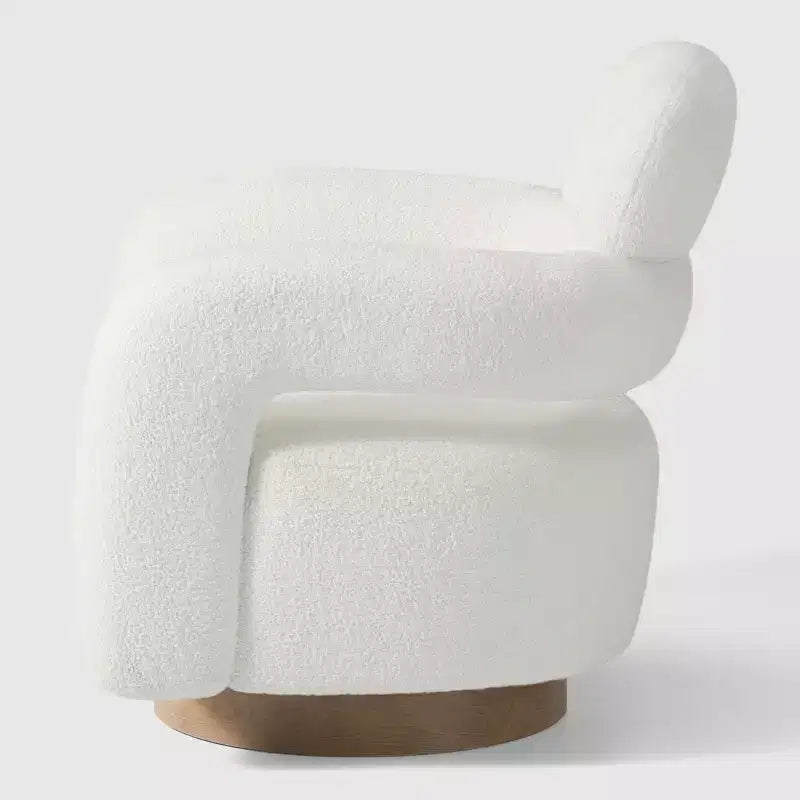 Fauteuil pivotant d'appoint « tonneau » Mid-Century Modern