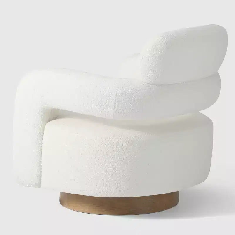 Fauteuil pivotant d'appoint « tonneau » Mid-Century Modern