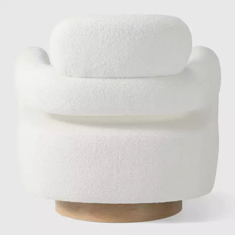 Fauteuil pivotant d'appoint « tonneau » Mid-Century Modern