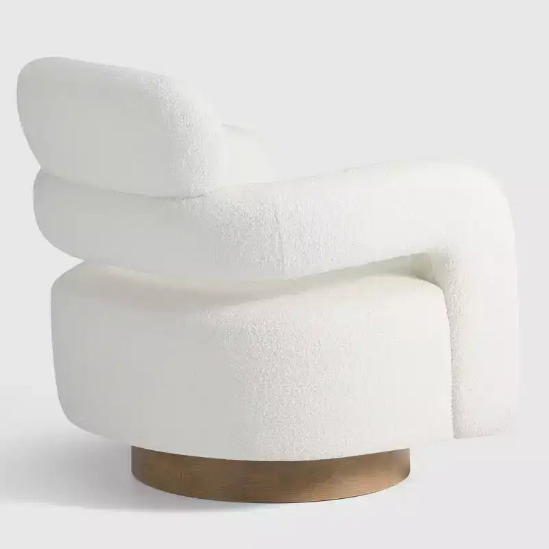 Fauteuil pivotant d'appoint « tonneau » Mid-Century Modern