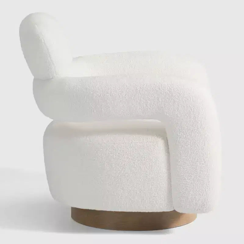 Fauteuil pivotant d'appoint « tonneau » Mid-Century Modern