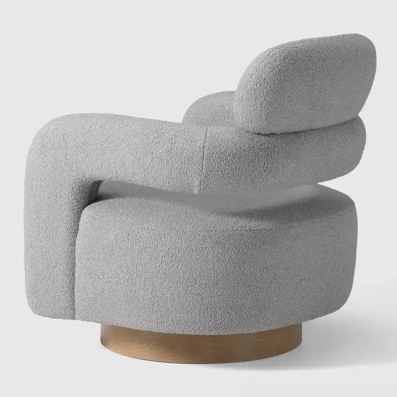 Fauteuil pivotant d'appoint « tonneau » Mid-Century Modern