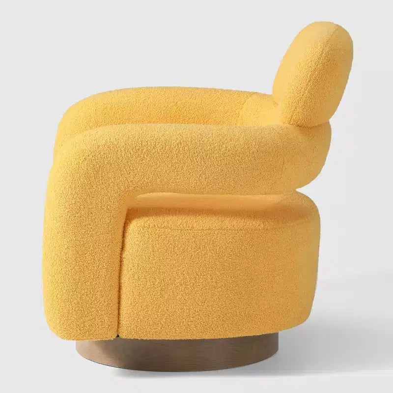 Fauteuil pivotant d'appoint « tonneau » Mid-Century Modern
