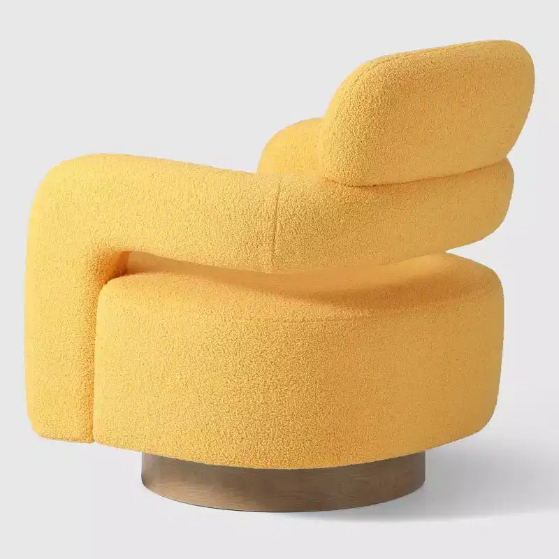 Fauteuil pivotant d'appoint « tonneau » Mid-Century Modern