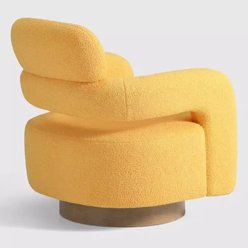 Fauteuil pivotant d'appoint « tonneau » Mid-Century Modern