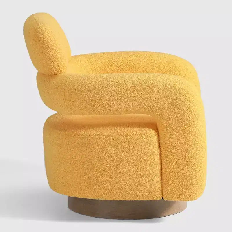 Fauteuil pivotant d'appoint « tonneau » Mid-Century Modern