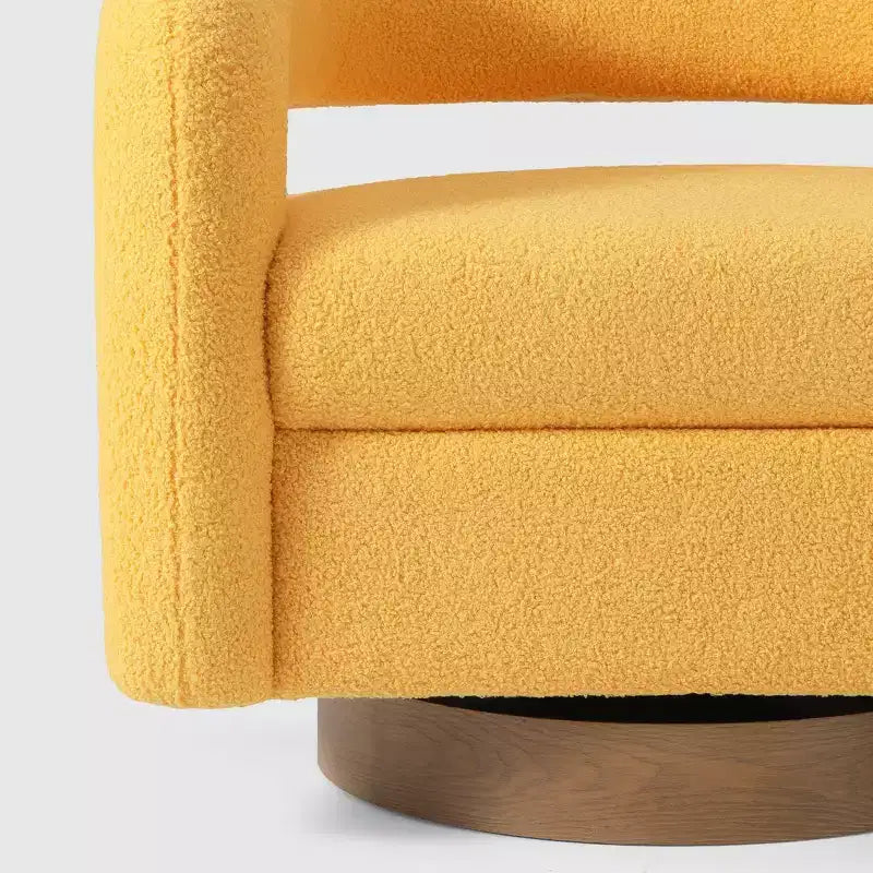 Fauteuil pivotant d'appoint « tonneau » Mid-Century Modern