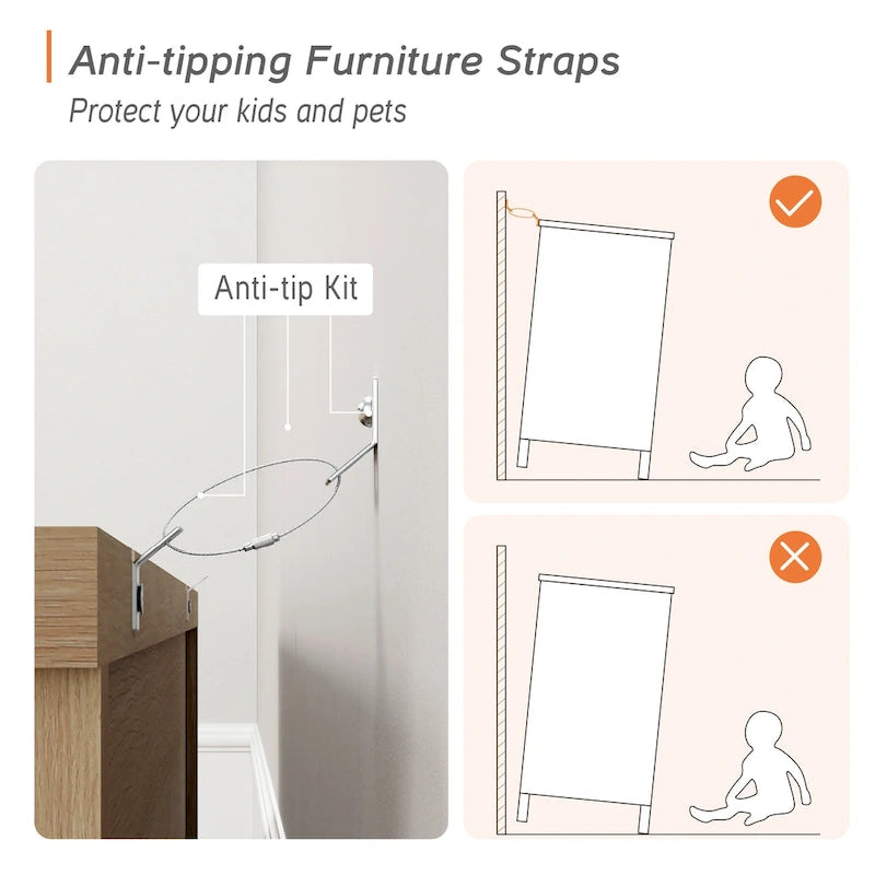 Meuble TV commode de ferme avec 6 tiroirs