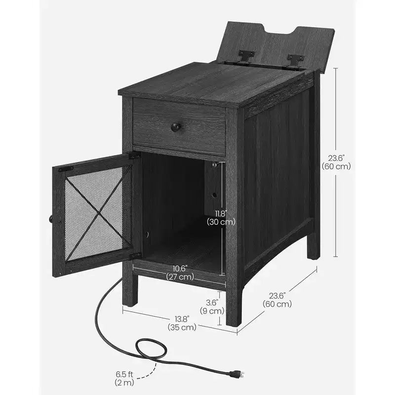 Table d'appoint avec rangement