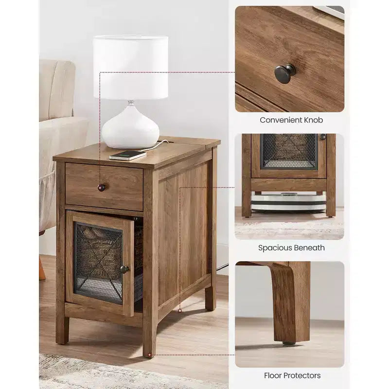 Table d'appoint avec rangement