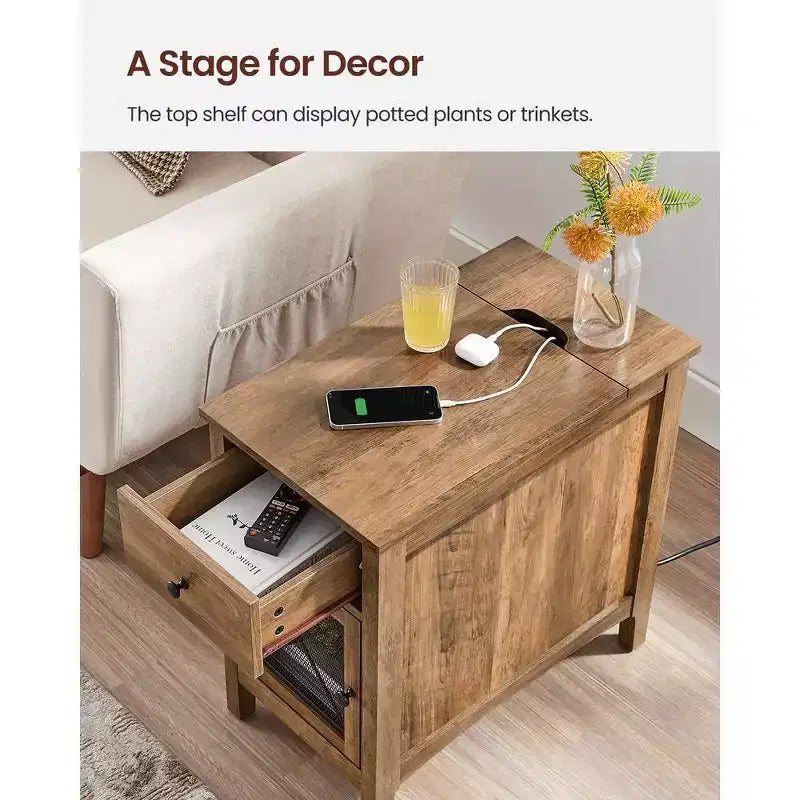 Table d'appoint avec rangement
