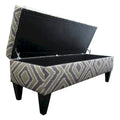 Brooke Nouvea Designer 10-button Tufted Storage Bench