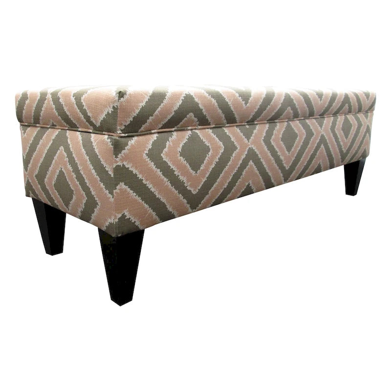 Banc de rangement capitonné