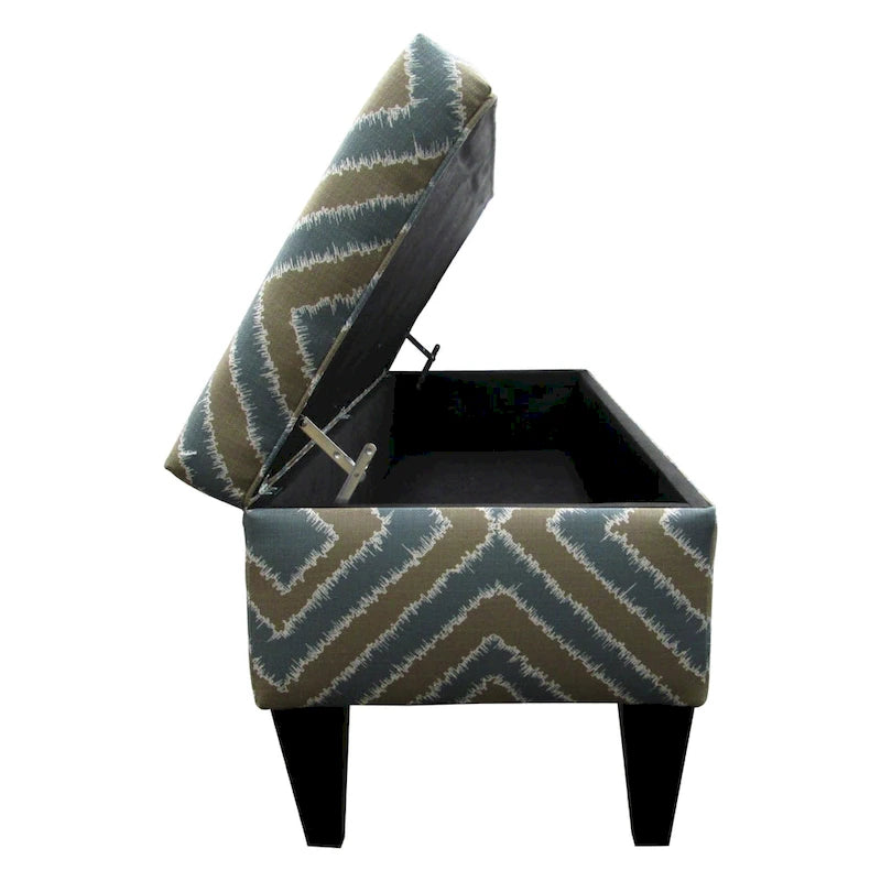 Banc de rangement capitonné