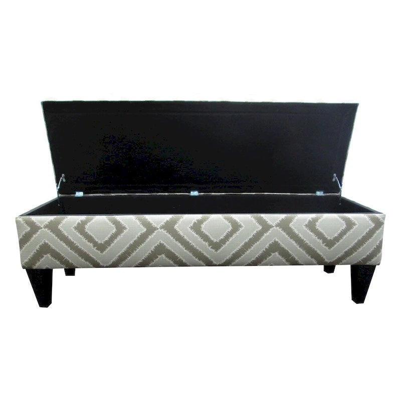 Banc de rangement capitonné