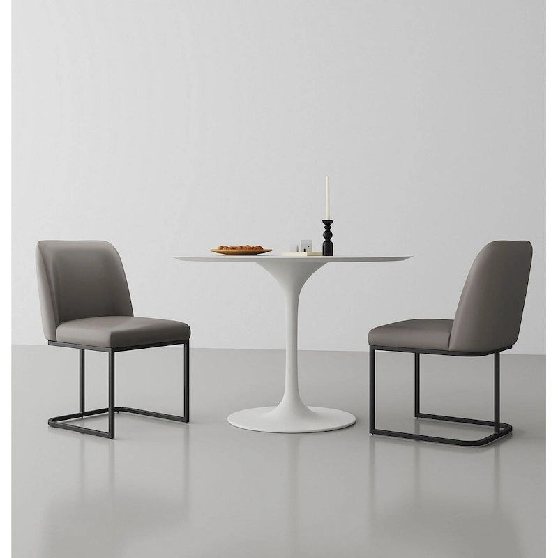 Chaise de salle à manger en similicuir (lot de 2)