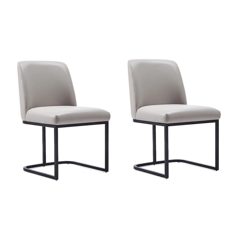 Chaise de salle à manger en similicuir (lot de 2)