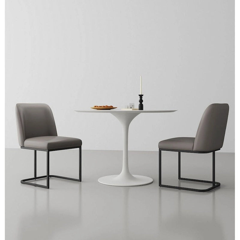 Chaise de salle à manger en similicuir (lot de 2)