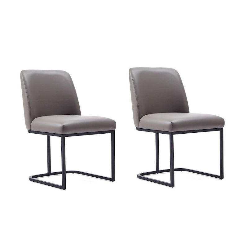 Chaise de salle à manger en similicuir (lot de 2)