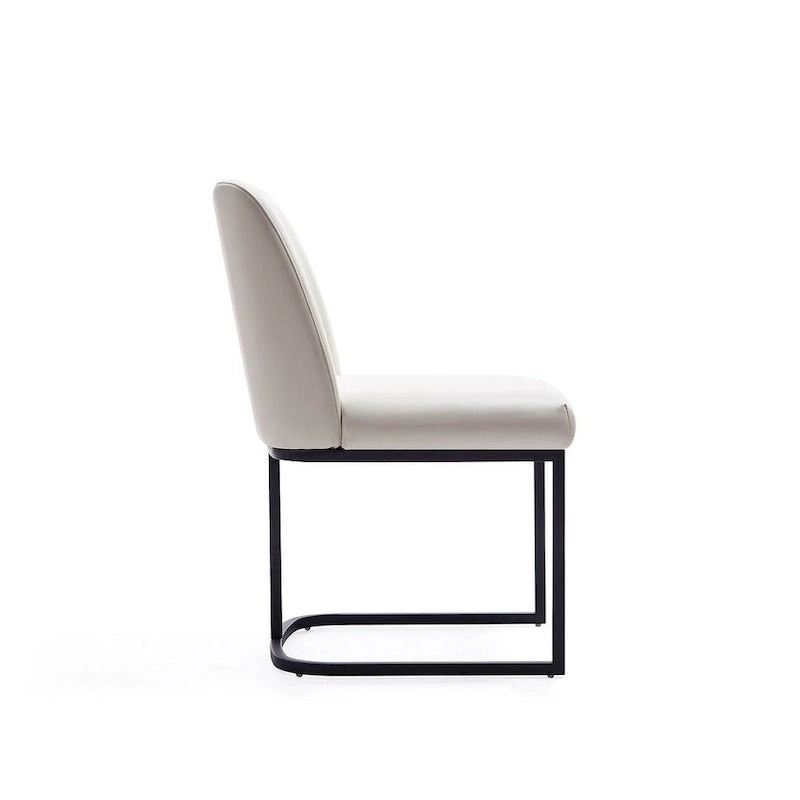Chaise de salle à manger en similicuir (lot de 2)