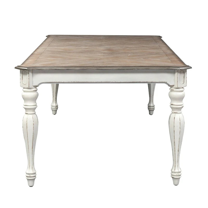 Table à manger rectangulaire à pieds droits