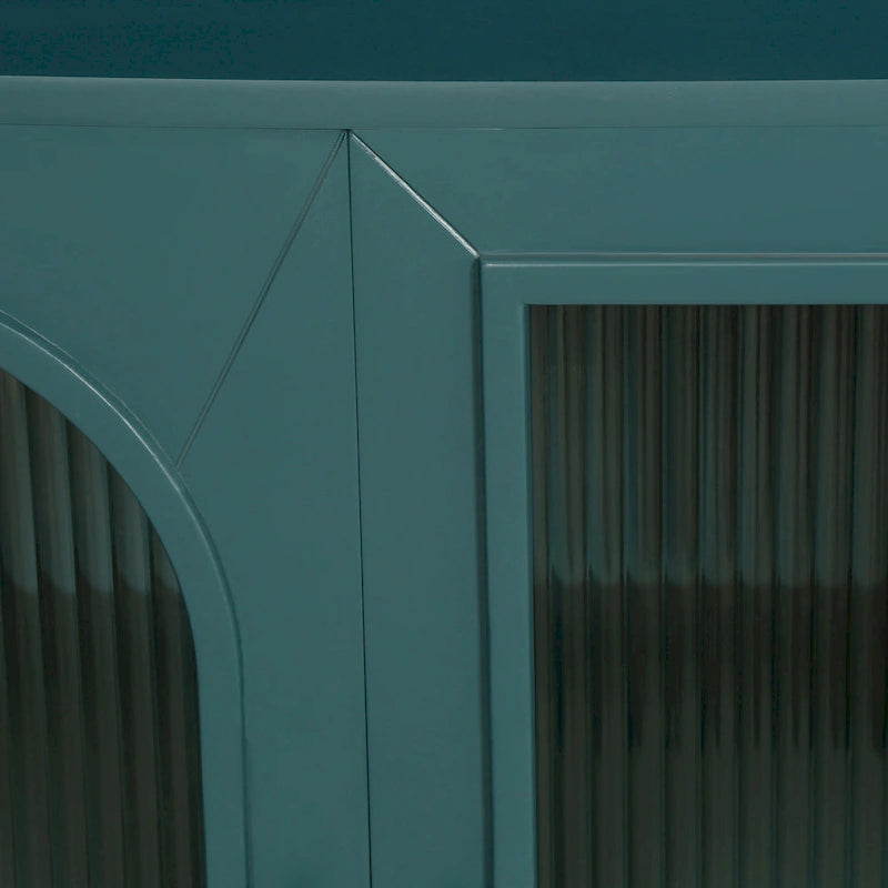 Meuble TV en bois avec armoire de rangement et étagères réglables