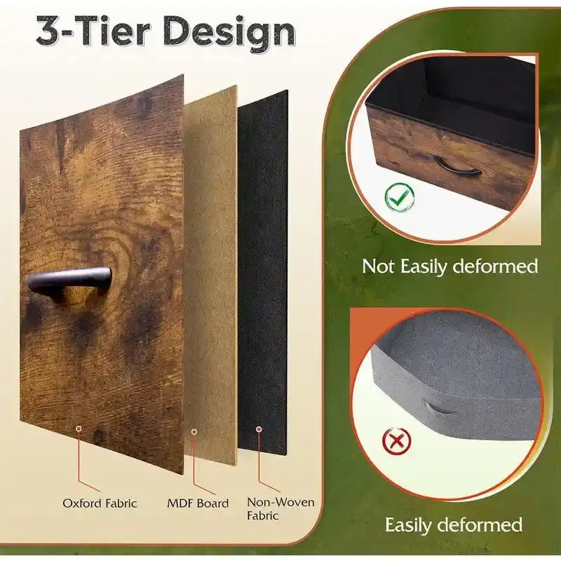 Commode en tissu pour chambre à coucher