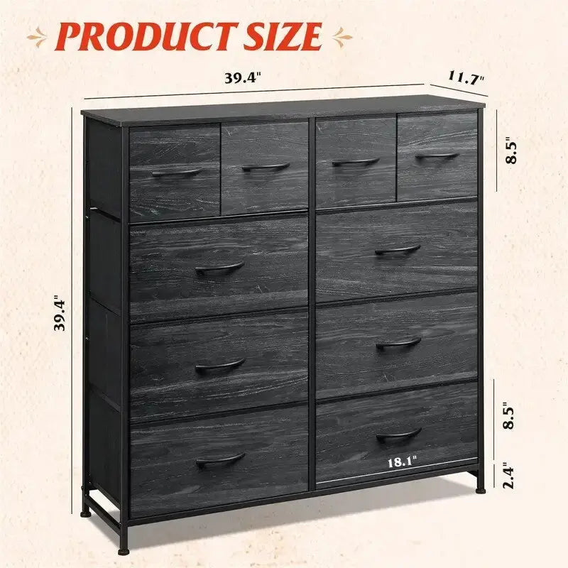 Commode en tissu pour chambre à coucher