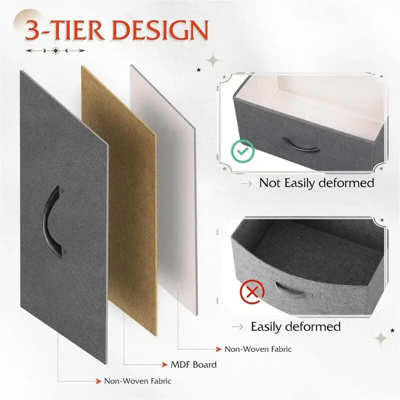 Commode en tissu pour chambre à coucher
