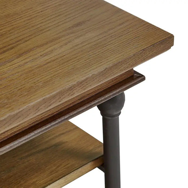Table basse étagère de rangement rectangulaire
