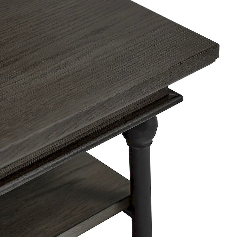 Table basse étagère de rangement rectangulaire