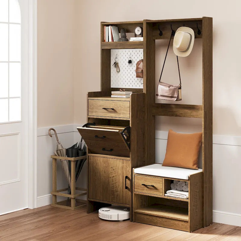 Banc de rangement pour chaussures