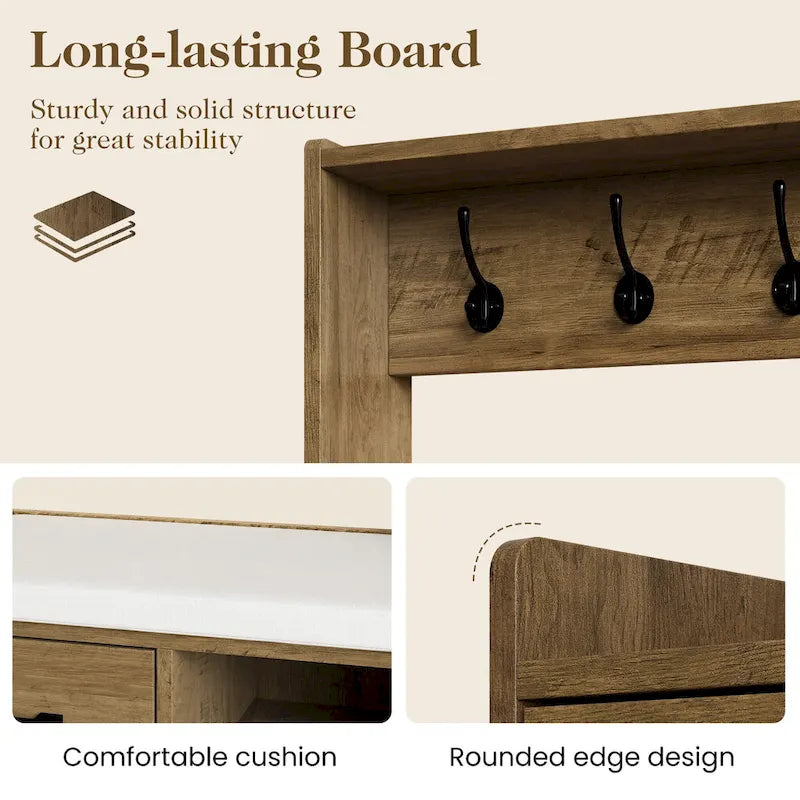 Banc de rangement pour chaussures