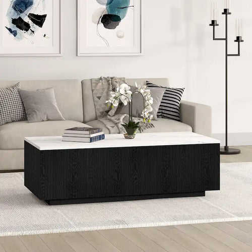 Table basse rectangulaire de 48 pouces de large