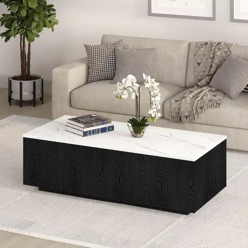 Table basse rectangulaire de 48 pouces de large