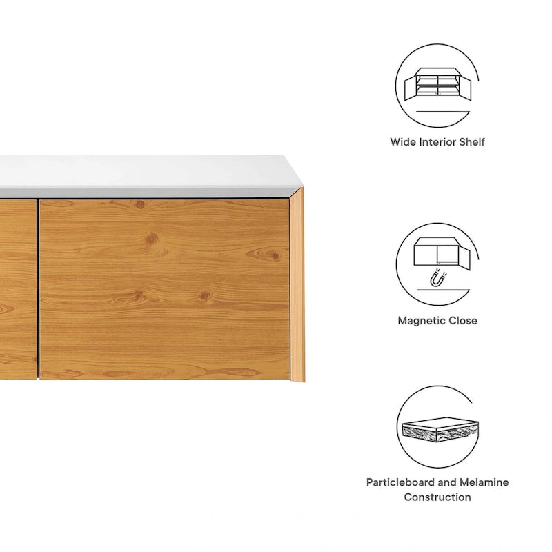 Armoire de rangement murale pour bureau