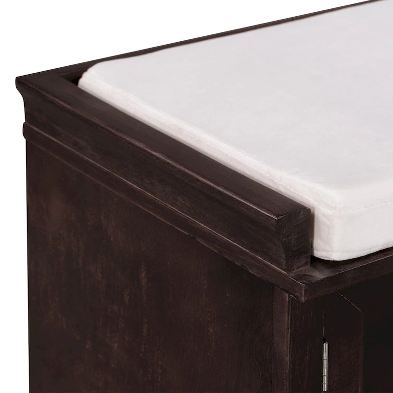 Banc de rangement avec 2 tiroirs et 2 placards