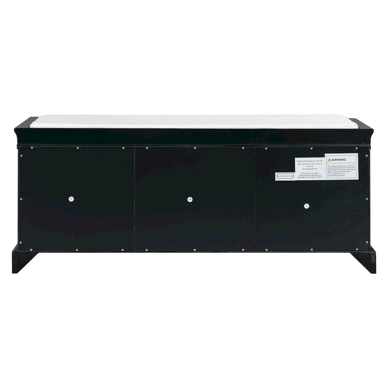 Banc de rangement avec 2 tiroirs et 2 placards