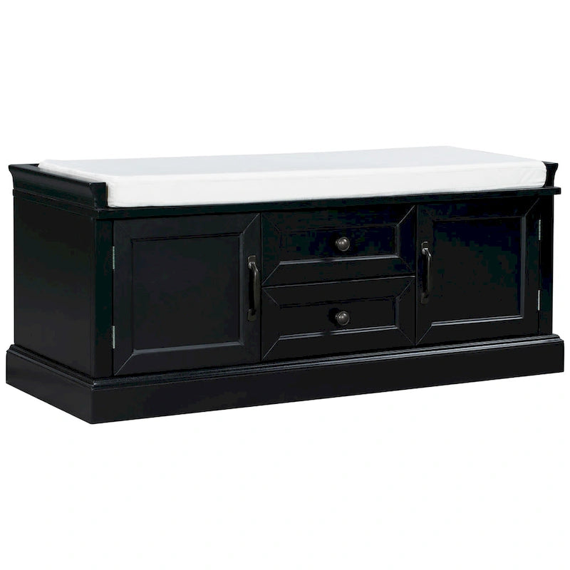 Banc de rangement avec 2 tiroirs et 2 placards