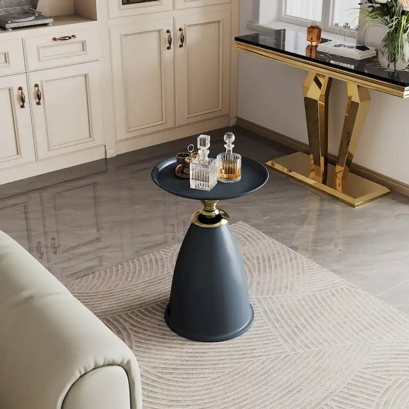 Table d'appoint de luxe en fer forgé