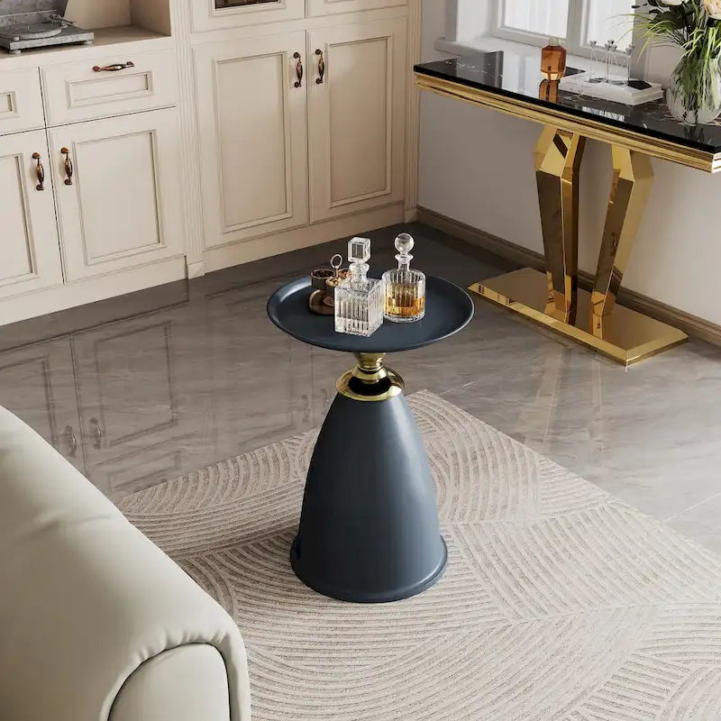 Table d'appoint de luxe en fer forgé