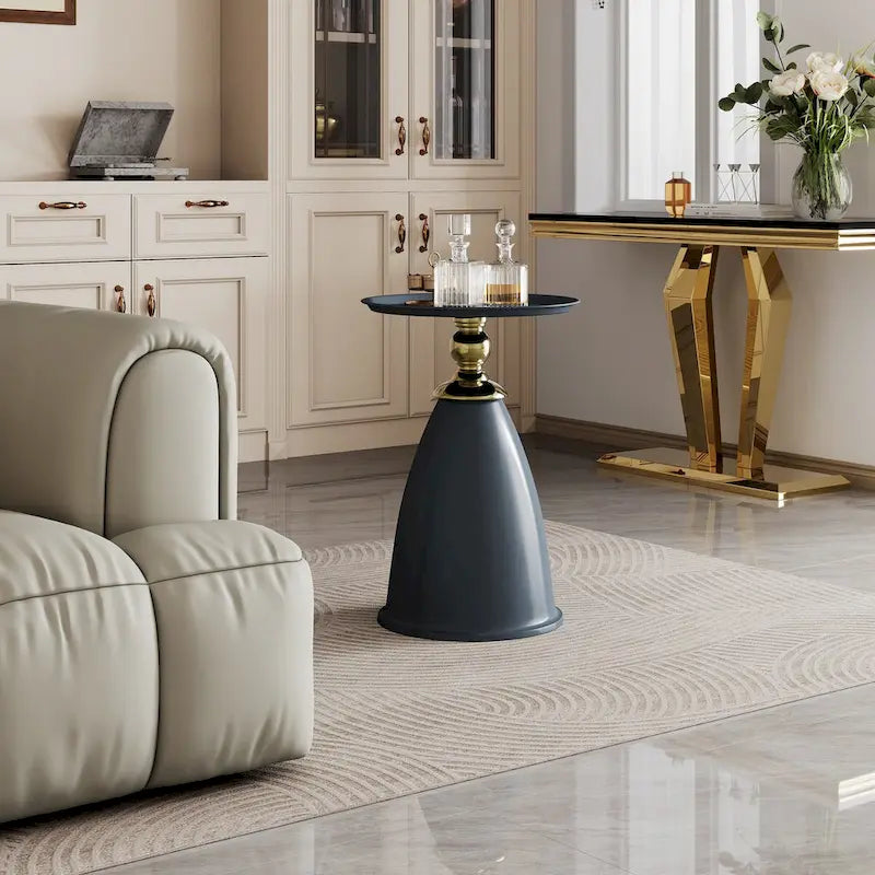 Table d'appoint de luxe en fer forgé